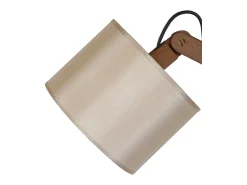 Candeeiro de sala TOSEL ALICIA tecido com fio preto D45 x H64 cm