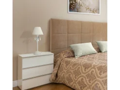 Candeeiro de sala TOSEL PADUA tecido oval Dourado D40 x H53 cm