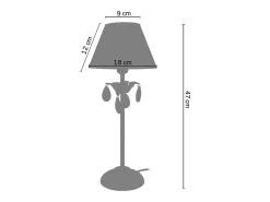Candeeiro de sala TOSEL PADUA tecido oval cobre D40 x H53 cm