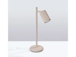 Candeeiro De Secretária Karbon Minimalista, Alumínio - 1 Lichtbronnen - L.14.5 X H.43 Cm - Cinza-Claro