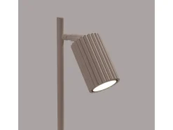 Candeeiro De Secretária Karbon Minimalista, Alumínio - 1 Lichtbronnen - L.14.5 X H.43 Cm - Cinza-Claro