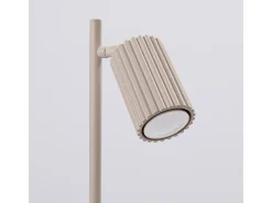 Candeeiro De Secretária Karbon Minimalista, Alumínio - 1 Lichtbronnen - L.14.5 X H.43 Cm - Cinza-Claro