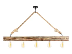 Candeeiro de teto em madeira - Candeeiro C100 x A53 cm - Cor natural - EREBOS