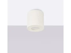 Candeeiro de teto Orbis industrial, concreto - 1 lichtbronnen - L.10 x H.10 cm - bege