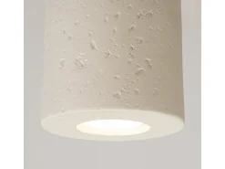 Candeeiro de teto Orbis industrial, concreto - 1 lichtbronnen - L.10 x H.10 cm - bege