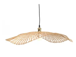 Candeeiro em bambu - D.80 x A.120 cm - Transparente natural - JURUA