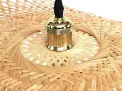 Candeeiro em bambu - D.80 x A.120 cm - Transparente natural - JURUA