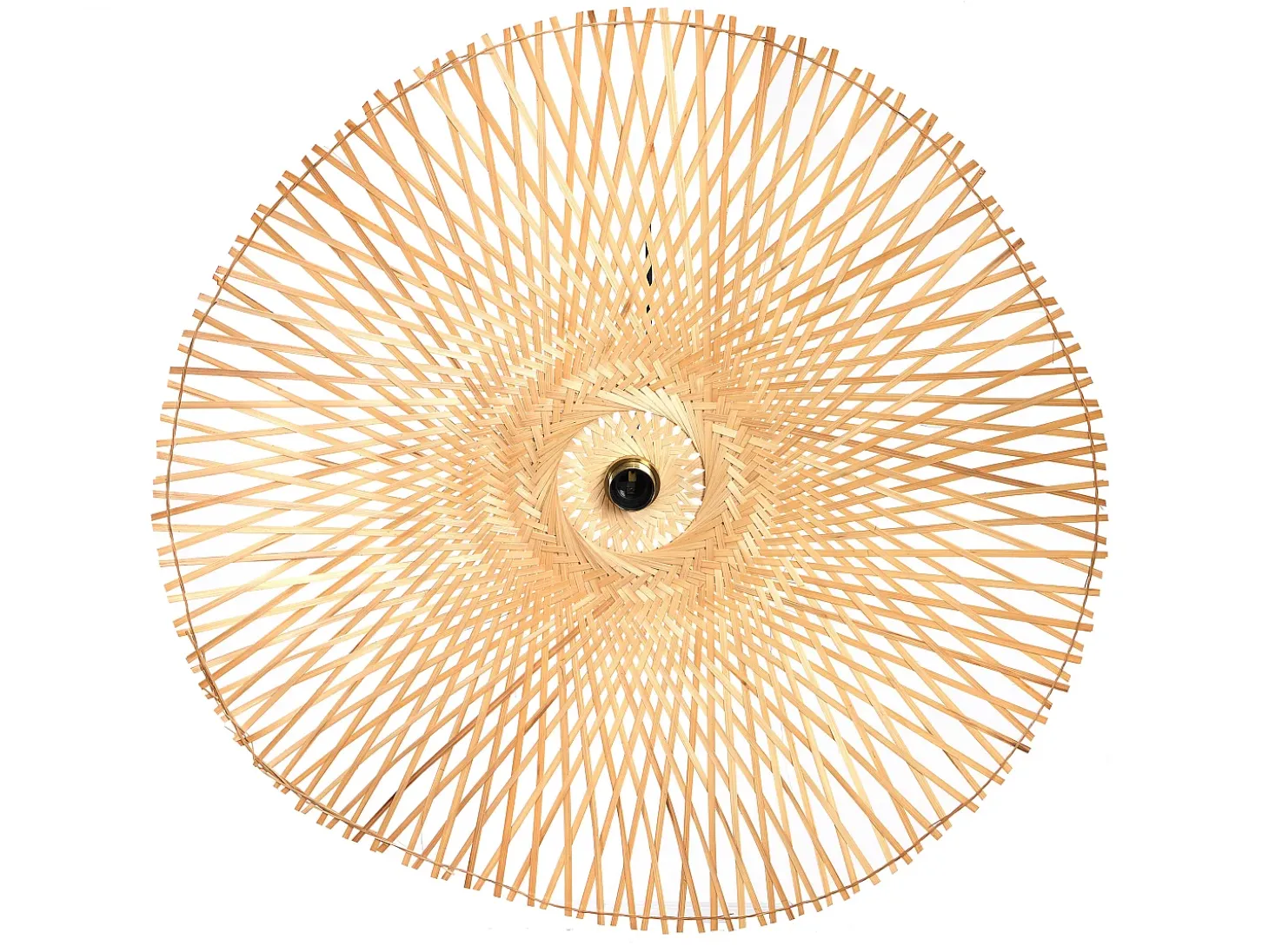 Candeeiro em bambu - D.80 x A.120 cm - Transparente natural - JURUA