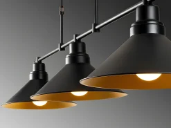 Candeeiro em metal - Candeeiro C. 108 x A. 55 cm - Preto - SIVANI