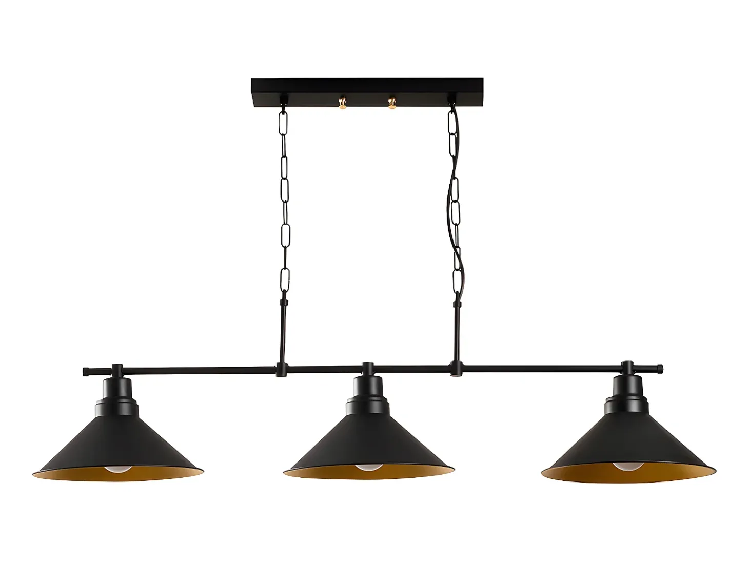 Candeeiro em metal - Candeeiro C. 108 x A. 55 cm - Preto - SIVANI