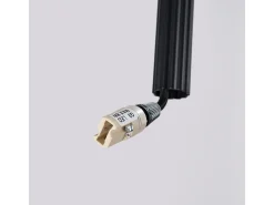 Candeeiro suspenso Arche moderno, aço - 2 lichtbronnen - L.15 x H.118 cm - preto
