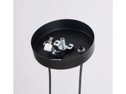 Candeeiro suspenso Arche moderno, aço - 2 lichtbronnen - L.15 x H.118 cm - preto
