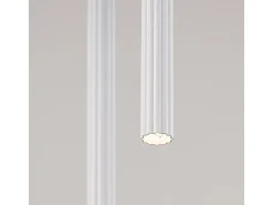 Candeeiro suspenso Arche moderno, aço - 2 lichtbronnen - L.15 x H.118 cm - branco