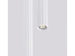 Candeeiro suspenso Arche moderno, aço - 2 lichtbronnen - L.15 x H.118 cm - branco