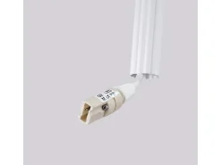 Candeeiro suspenso Arche moderno, aço - 2 lichtbronnen - L.15 x H.118 cm - branco