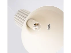 Candeeiro suspenso Estria loft, aço/alumínio - 3 lichtbronnen - L.30 x H.120 cm - bege