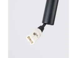 Candeeiro suspenso Feltro moderno, feltro/aço - 1 lichtbronnen - L.30 x H.126 cm - amarelo/preto