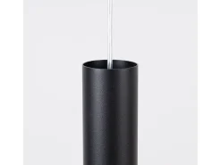 Candeeiro suspenso Lagos moderno, aço - 2 lichtbronnen - L.15 x H.118 cm - preto