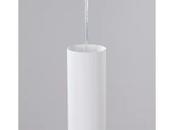 Candeeiro suspenso Lagos moderno, aço - 2 lichtbronnen - L.15 x H.118 cm - branco