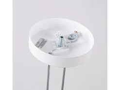 Candeeiro suspenso Lagos moderno, aço - 2 lichtbronnen - L.15 x H.118 cm - branco