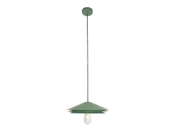 Candeeiro suspenso, lustre em metal - D. 35 x A. 161 cm - Verde - KIRUNA