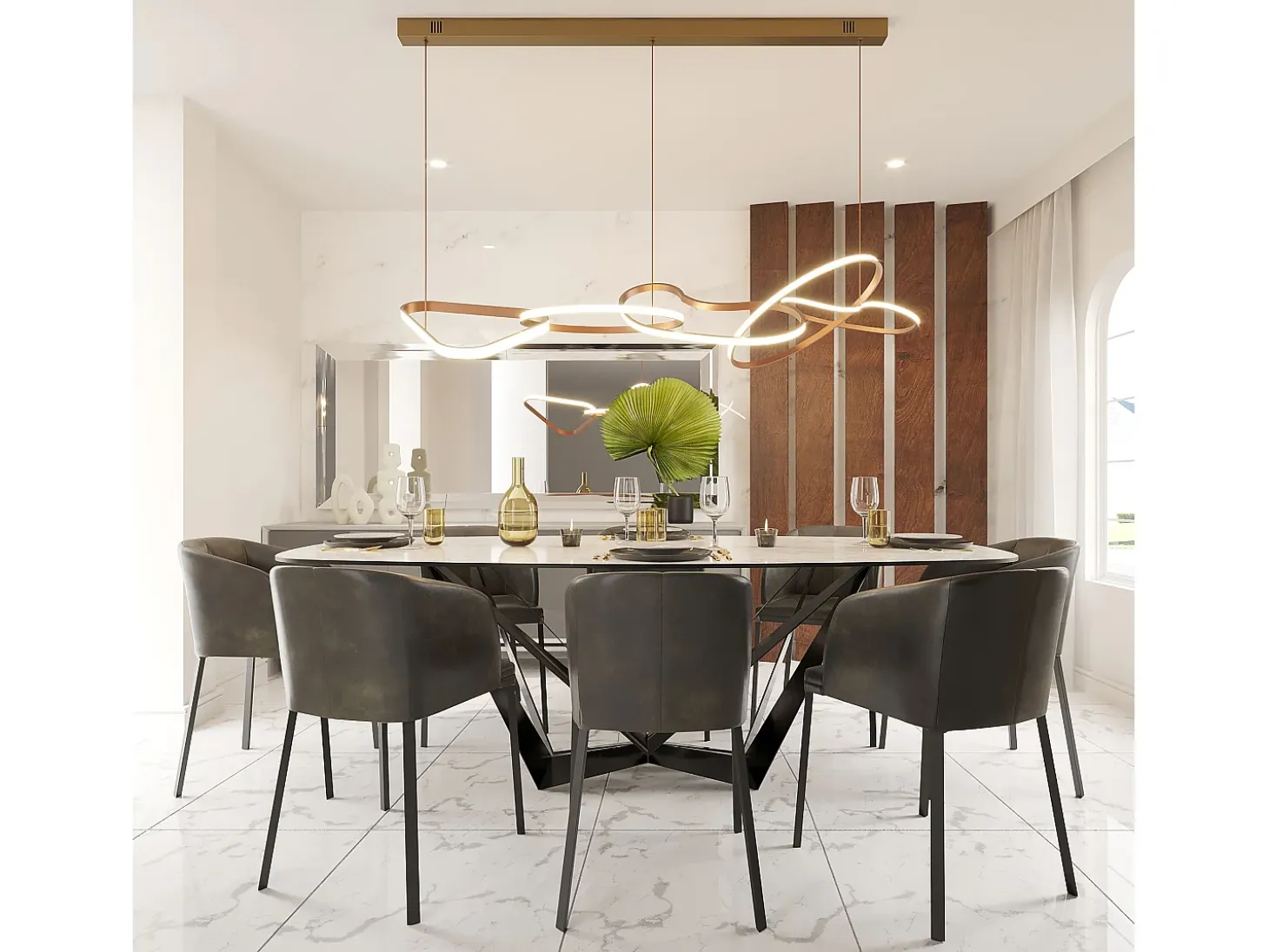 Candeeiro Suspenso Toolight App1054-Cp Gold
