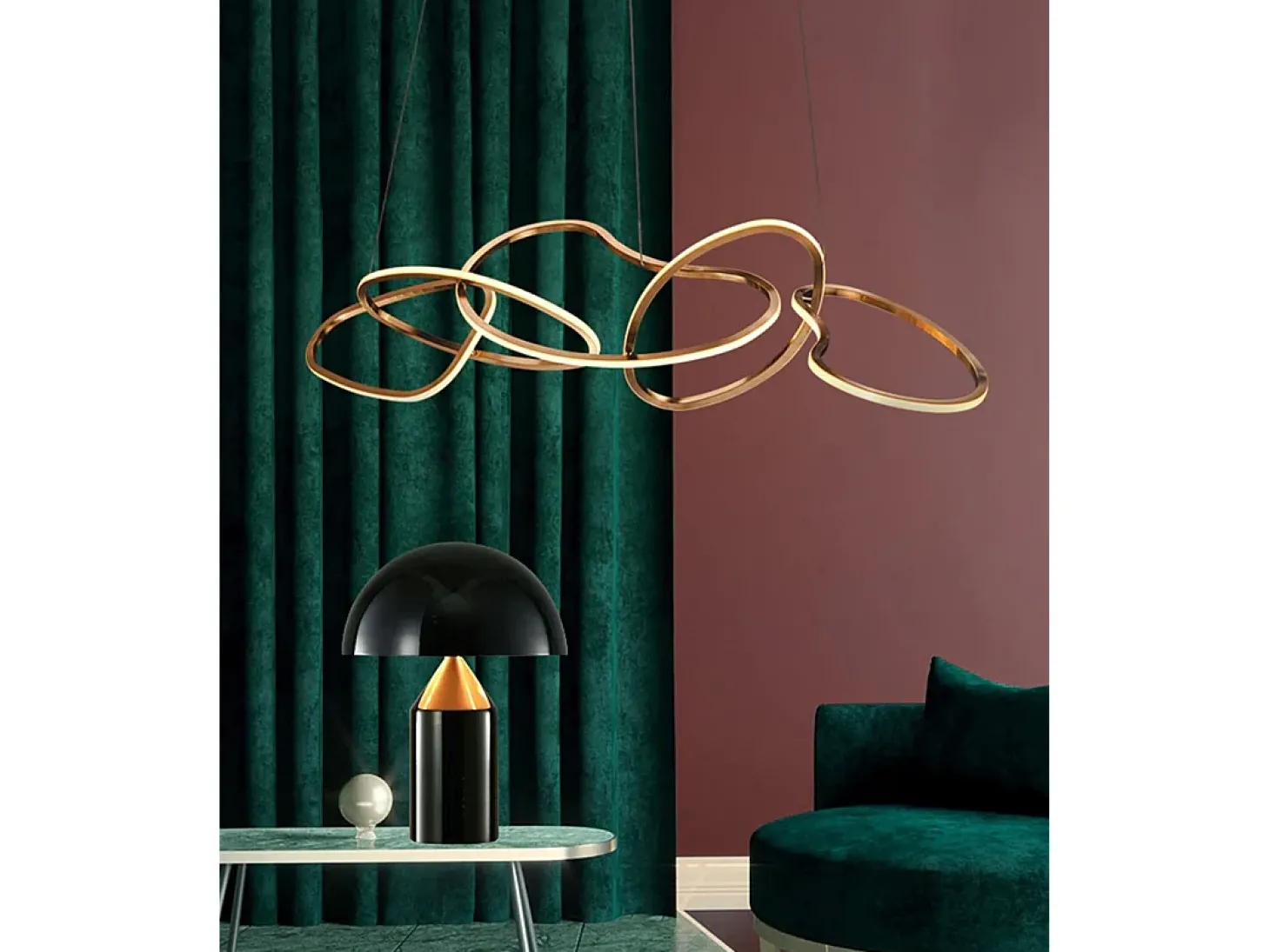 Candeeiro Suspenso Toolight App1054-Cp Gold