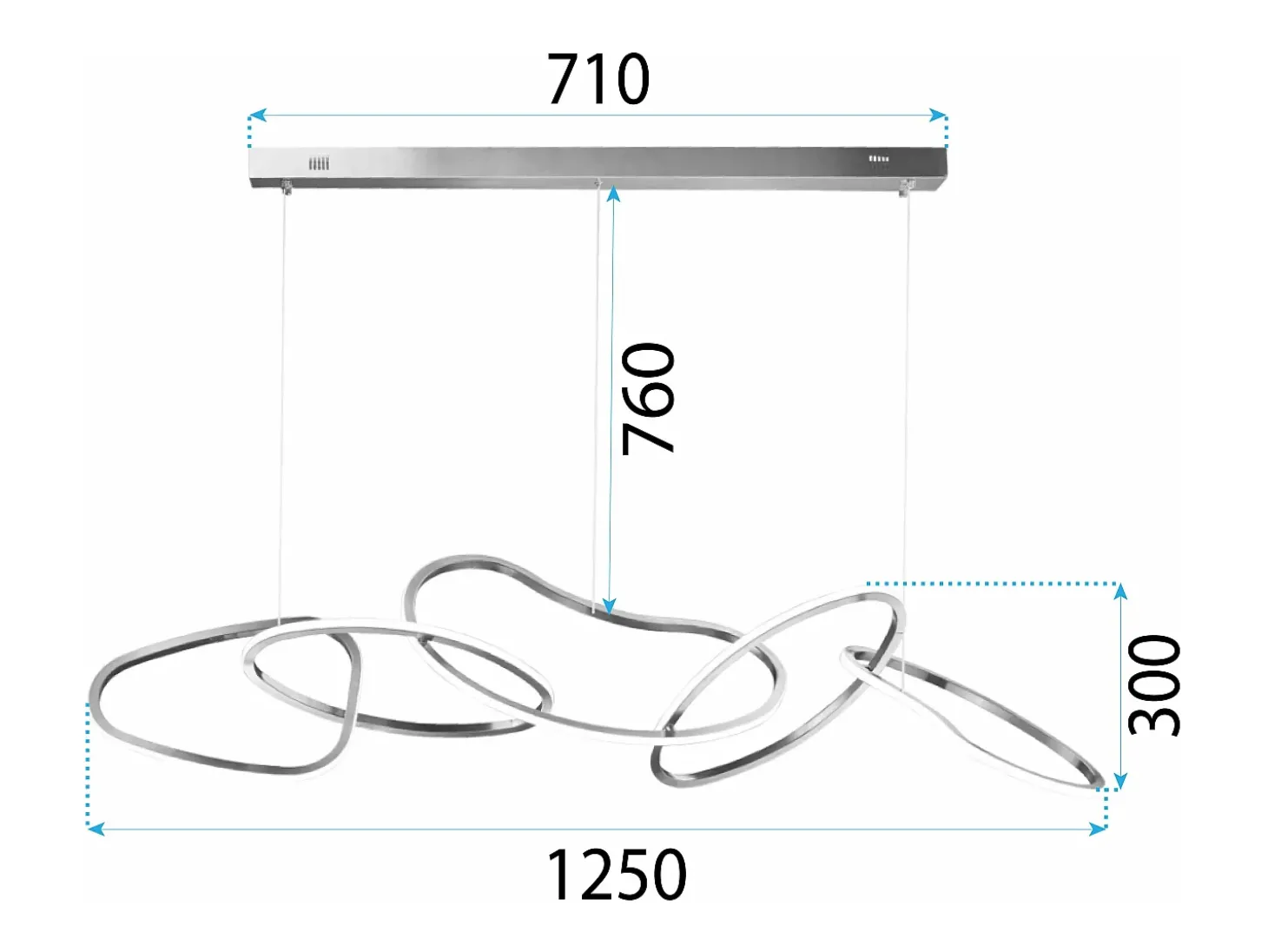 Candeeiro Suspenso Toolight App1054-Cp Gold