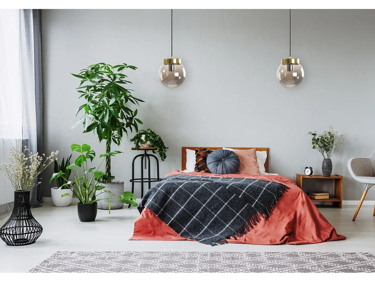 Candeeiro Suspenso Toolight App1151-1Cp Gold Grey