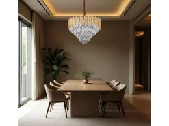 Candeeiro Suspenso Toolight G052-Cp Gold 60Cm