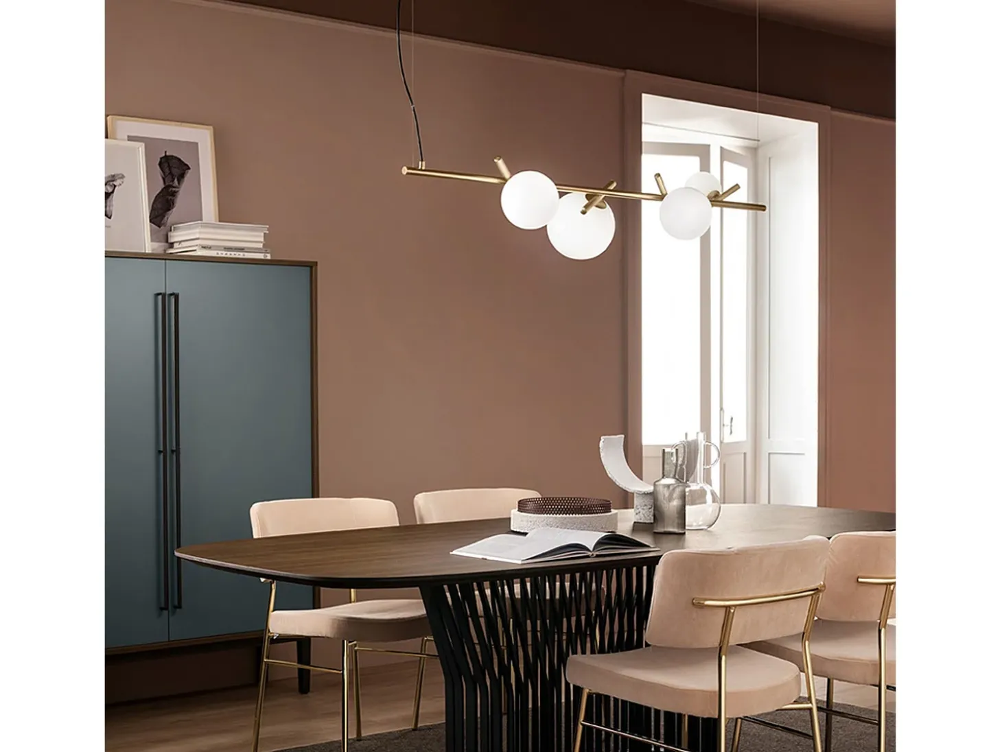 Candeeiro Suspenso Toolight App1665-4Cp Gold