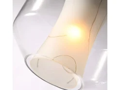 Candeeiro Suspenso Toolight App909-1Cp Marble 18Cm Transparent