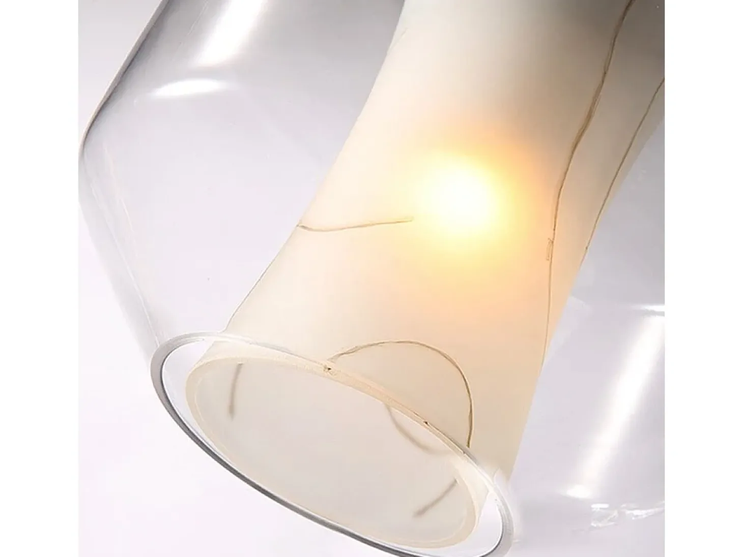 Candeeiro Suspenso Toolight App909-1Cp Marble 18Cm Transparent