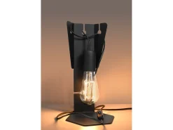 Candeeiros De Mesa Arby Industrial, Aço - 1 Lichtbronnen - L.15 X H.31 Cm - Preto