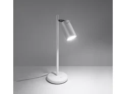 Candeeiros de mesa Briix moderno, aço - 1 fontes de luz 4000K - L.14.5 x H.43 cm - branco