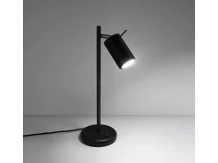 Candeeiros de mesa Briix moderno, aço - 1 fontes de luz 4000K - L.14.5 x H.43 cm - preto