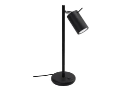 Candeeiros de mesa Briix moderno, aço - 1 fontes de luz 3000K - L.14.5 x H.43 cm - preto