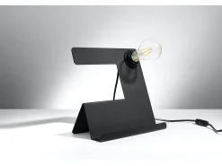 Candeeiros De Mesa Incline Industrial, Aço - 1 Lichtbronnen - L.25 X H.24 Cm - Preto