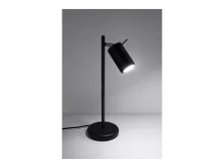 Candeeiros De Mesa Ring Moderno, Aço - 1 Lichtbronnen - L.14.5 X H.43 Cm - Preto