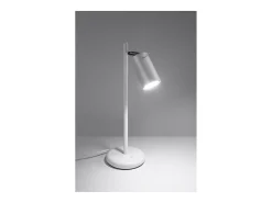 Candeeiros De Mesa Ring Moderno, Aço - 1 Lichtbronnen - L.14.5 X H.43 Cm - Branco