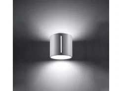 Candeeiros de parede Brich moderno, alumínio - 1 fontes de luz 4000K - L.10 x H.10 cm - branco