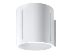 Candeeiros de parede Brich moderno, alumínio - 1 fontes de luz 4000K - L.10 x H.10 cm - branco