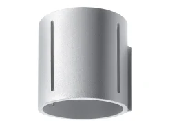 Candeeiros de parede Brich moderno, alumínio - 1 fontes de luz 4000K - L.10 x H.10 cm - cinza
