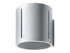 Candeeiros de parede Brich moderno, alumínio - 1 fontes de luz 4000K - L.10 x H.10 cm - cinza