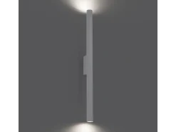 Candeeiros de parede Brill moderno, aço - 2 fontes de luz 4000K - L.2.5 x H.50 cm - branco
