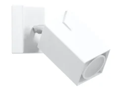 Candeeiros de parede Briow moderno, aço - 1 fontes de luz 4000K - L.8 x H.8 cm - branco