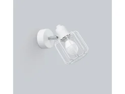 Candeeiros de parede Celubi moderno, aço - 1 fontes de luz 3000K - L.14 x H.18 cm - branco