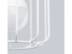 Candeeiros de parede Celubi moderno, aço - 1 fontes de luz 4000K - L.14 x H.18 cm - branco