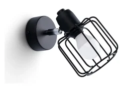 Candeeiros de parede Celubi moderno, aço - 1 fontes de luz 3000K - L.14 x H.18 cm - preto