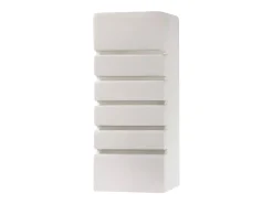 Candeeiros de parede Flaam moderno, cerâmica/vidro - 1 fontes de luz 3000K - L.10.5 x H.26 cm - branco